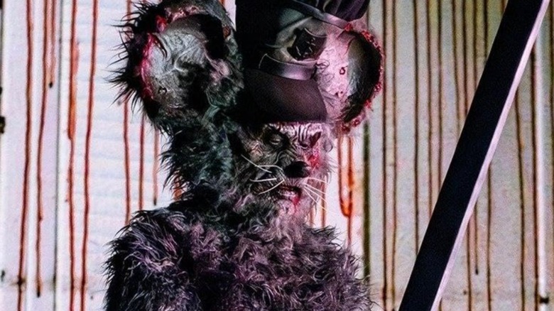 Steamboat Willie tient une arme en hurlement (2025)