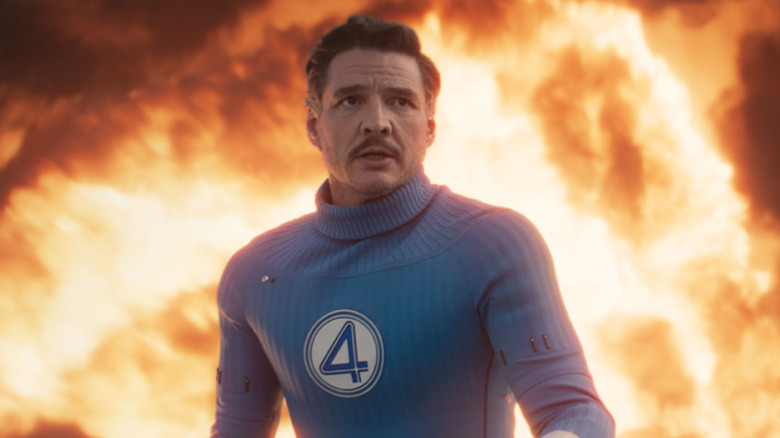 Reed Richards devant les flammes