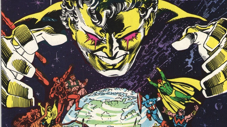 Le au-delà de la terre au-dessus avec les Avengers