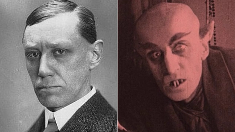 Collage de Max Shreck et Nosferatu
