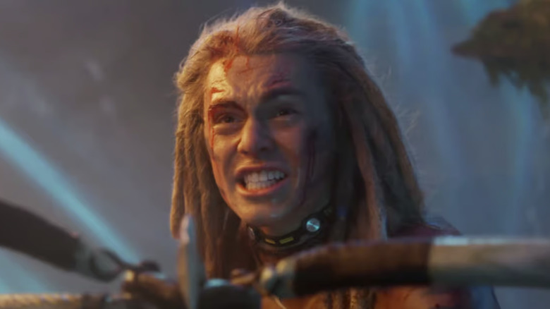 Spider à un moment tendu de bataille 