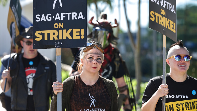 Membres de la SAG-AFTRA en grève en 2023