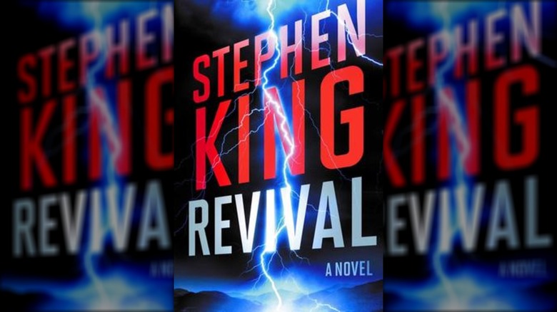 La couverture de Stephen King "Réveil," avec un gros éclair