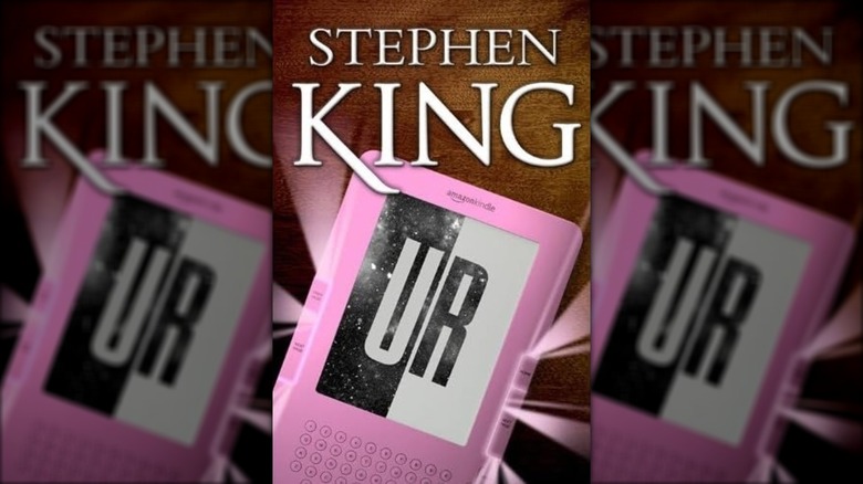 La couverture de Stephen King "Ur," mettant en vedette ces lettres sur un Kindle rose