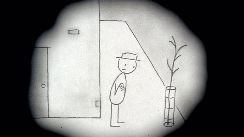 Bill regarde un arbre dans It's Such a Beautiful Day (2012)