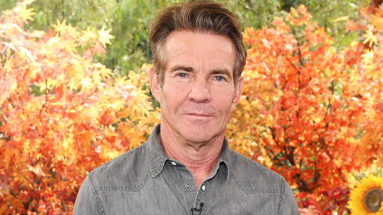 quai avec feuilles d'automne en arrière-plan