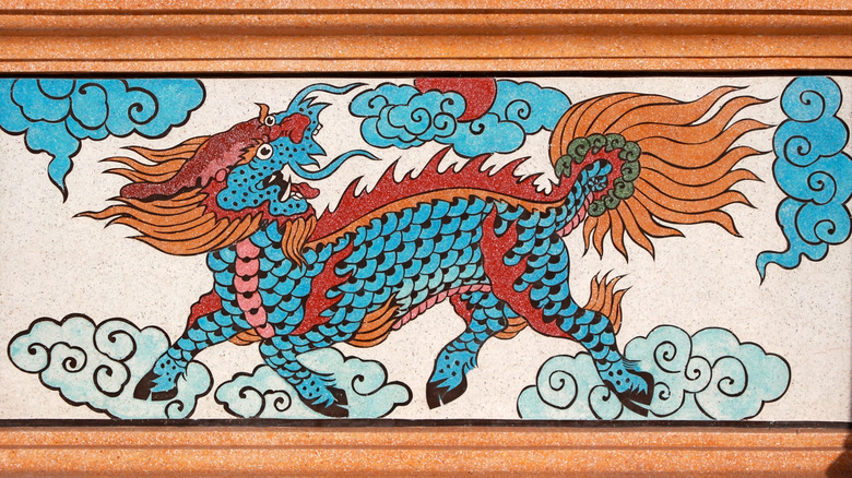 Interprétation thaïlandaise d'un Qilin
