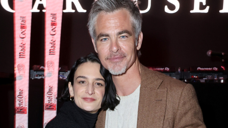 Jenny Slate et Chris Pine lors d'une 