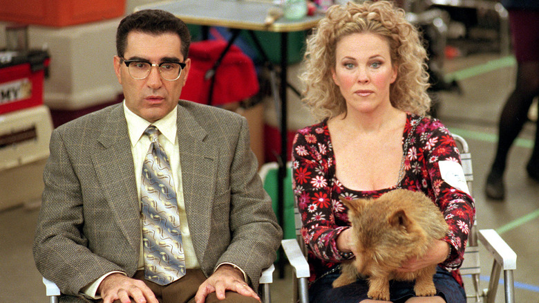 Gerry et Cookie Fleck assis avec Winky dans Best in Show