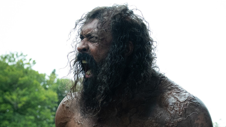 Samson hurle de rage dehors