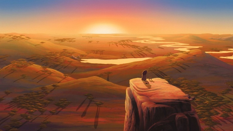 Mufasa montre à Simba leur royaume