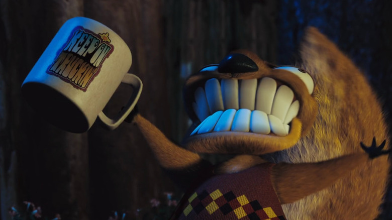 Twitchy descendant d'une ruée vers la caféine dans Hoodwinked !