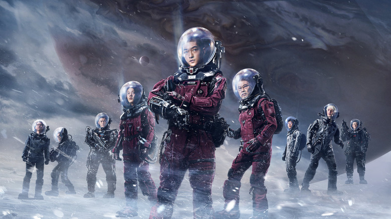 le casting principal de The Wandering Earth, dirigé par Qu Chuxiao