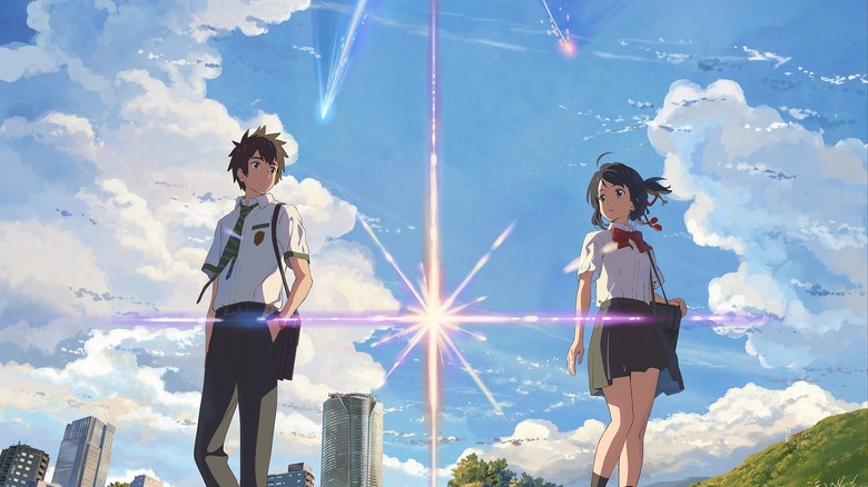Taki (à gauche) et Mitsuha, protagonistes de Kimi no na wa
