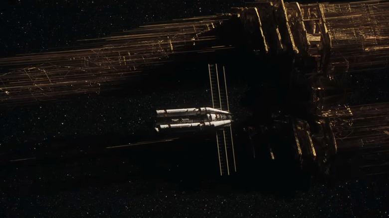 Le Je vous salue Marie devant le Blip-A