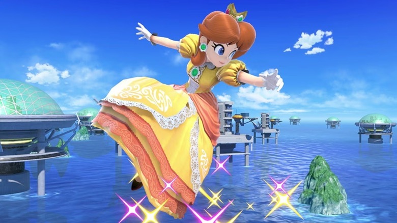 La princesse Daisy montre ses mouvements de combat dans Super Smash Bros. Ultimate (2018)