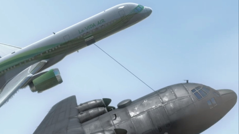 Les avions Fast et Fierce attachés ensemble avec une corde