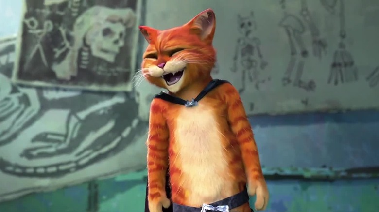 Le Chat Potté rit dans un cabinet médical dans Le Chat Potté : Le Dernier Vœu (2022)