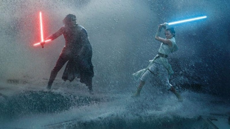 Adam Driver et Daisy Ridley dans le rôle de Kylo Ren et Rey