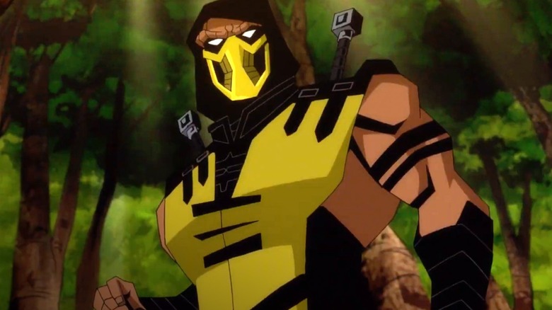 Scorpion debout dans "Mortal Kombat Legends : La vengeance du scorpion"
