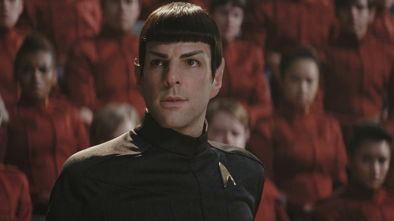 Chronologie de Kelvin Spock parlant à une foule dans Star Trek (2009)