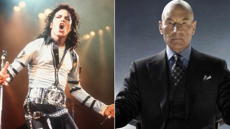 Michael Jackson/Patrick Stewart dans le rôle du professeur X