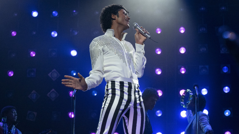 Michael Jackson sur scène à 