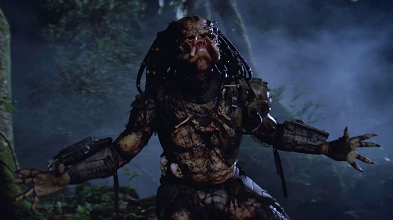 Le Yautja grogne dans Predator (1987)