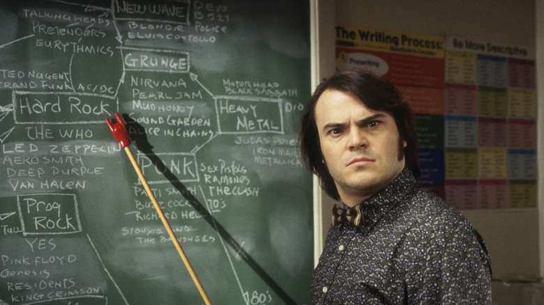 Dewey Finn enseigne le rock and roll dans School of Rock (2003)