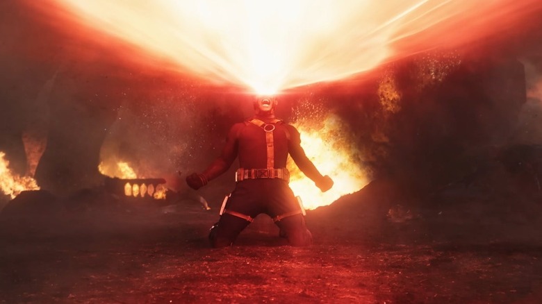 Cyclope tirant des explosions optiques dans Avengers : Doomsday