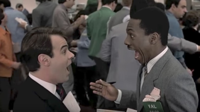 Dan Aykroyd et Eddie Murphy célèbrent