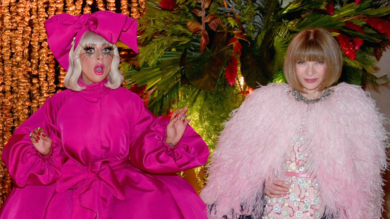 Lady Gaga et Anna Wintour posant au Met Gala 2019