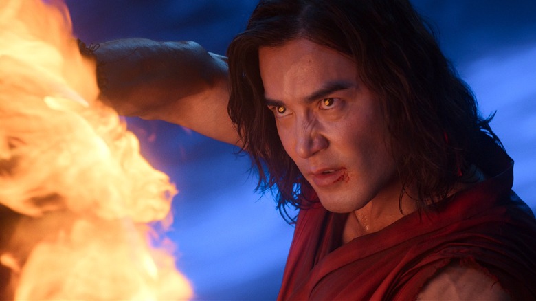 Liu Kang combattant le feu dans Mortal Kombat II (2026)