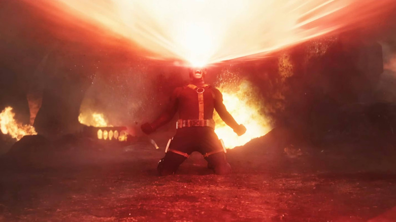 Cyclope activant l'explosion oculaire dans Avengers : Doomsday