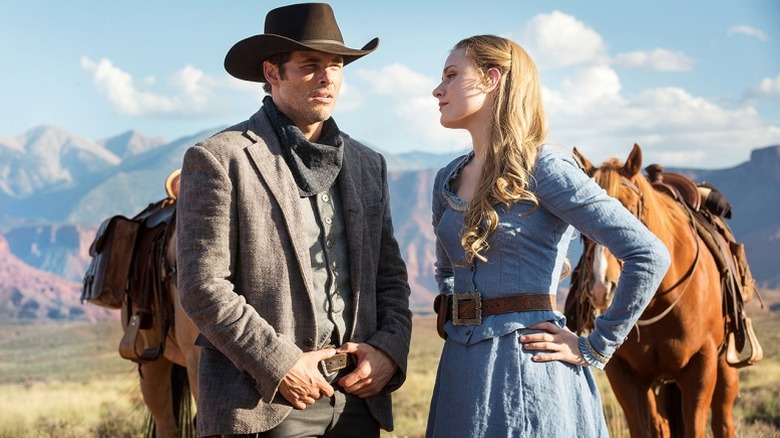 James Marsden et Evan Rachel Wood sur Westworld