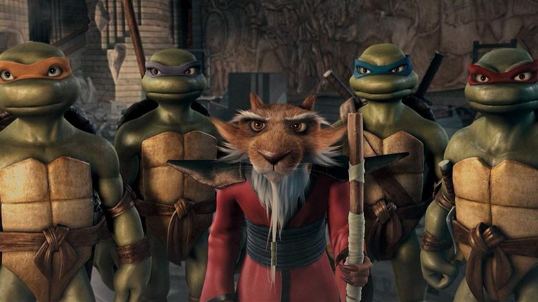Rafael, Donatello, Leonardo, Michelangelo et Splinter réunis dans 