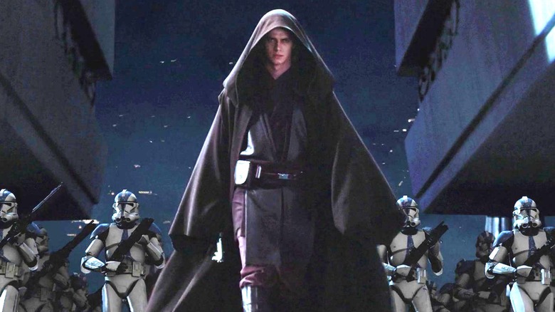 Dark Vador menant la 501e Légion dans le Temple Jedi de Coruscant en 