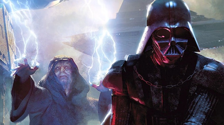 Dark Sidious et Dark Vador en couverture de 