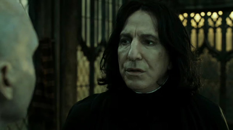 Rogue parlant à Voldemort dans Harry Potter et les Reliques de la Mort Partie 2