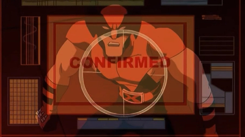 Wolverine regardant une Sentinelle dans X-Men : Evolution (2000)