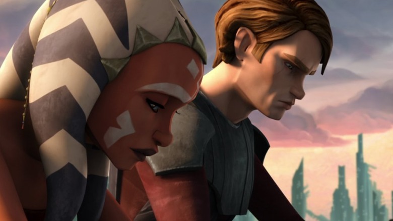 Ahsoka Tano et Anakin Skywalker méprisent Star Wars : The Clone Wars (2008-2020)