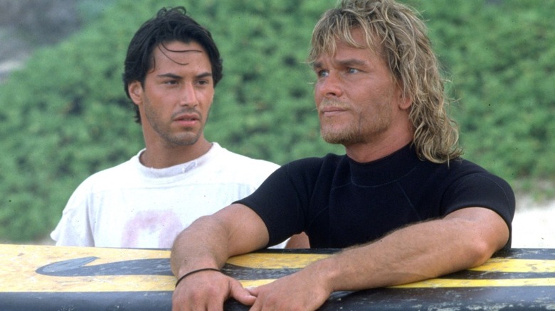 Johnny Utah et Bodhi sur la plage de Point Break