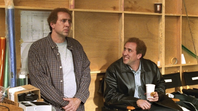 Charlie et Donald Kaufman sur un plateau de tournage dans Adaptation (2002)