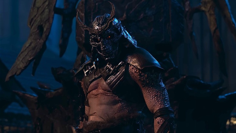 Shao Kahn a l'air menaçant dans Mortal Kombat 2