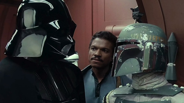Dark Vador, Lando et Boba Fett parlent dans L'Empire contre-attaque