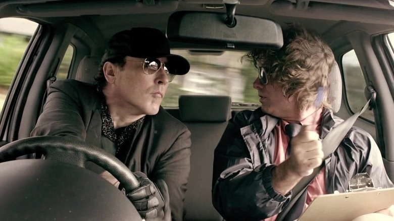 Simon Keller et Peter Roberts en voiture