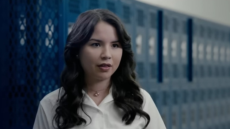 Maya dans les vestiaires dans The Hate U Give