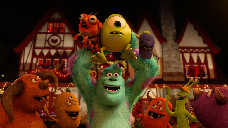 Sully soutient Mike dans Monsters University (2013)