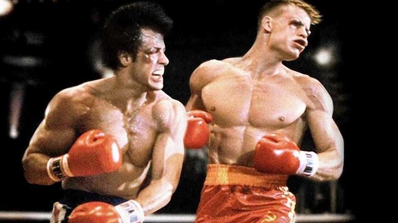 Rocky Balboa frappe Ivan Drago