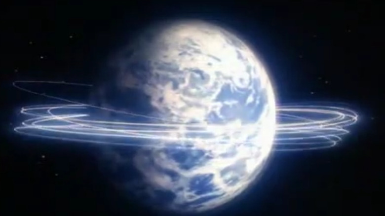 Superman volant autour de la Terre dans Superman : le film